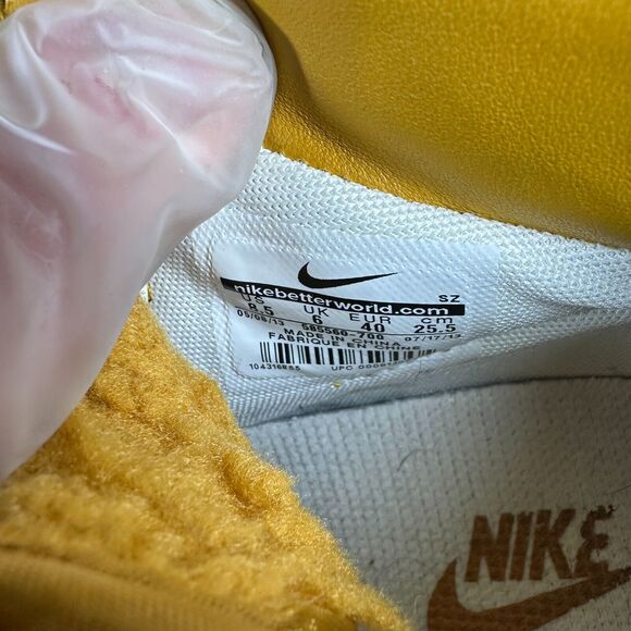 Nike Dunk Sky Hi‎ Premium Gold Suede Women's Size 8.5 Shoes Sneakers 585560-700 - Picture 8 of 9